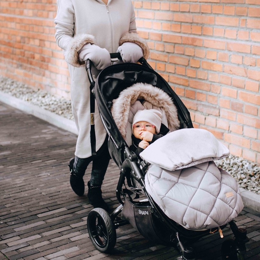 Śpiworek do wózka Beztroska L 5-36m - czarny