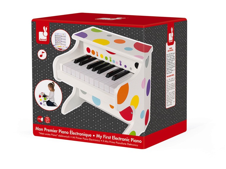 Janod Elektroniczne Pianino Confetti 3+
