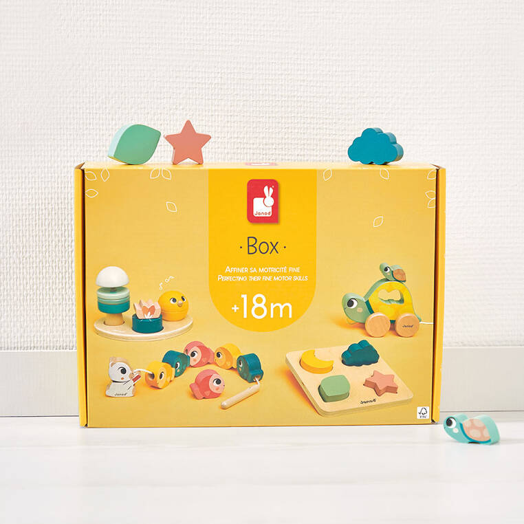 Janod Zestaw Edukacyjnych Zabawek Box 18m+