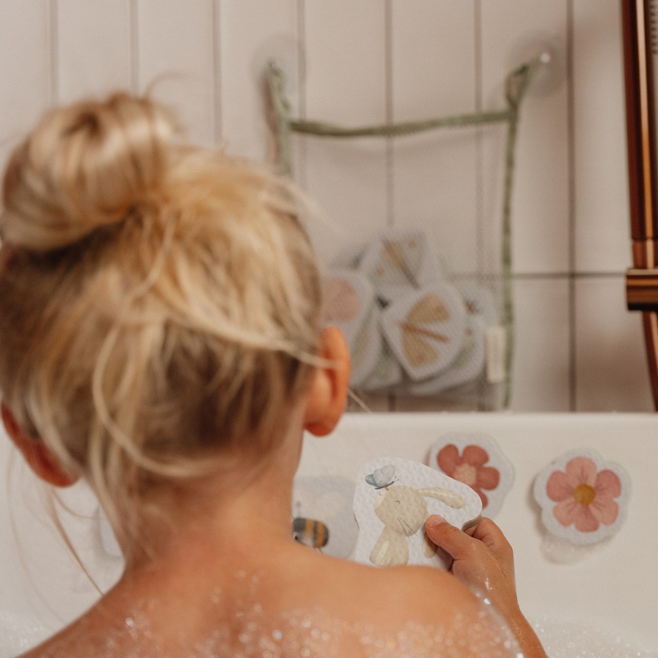 Little Dutch, Puzzle piankowe do kąpieli Flowers & Butterflies