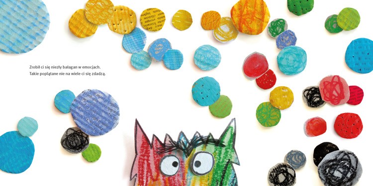 Kolorowy potwór pluszowy 1+