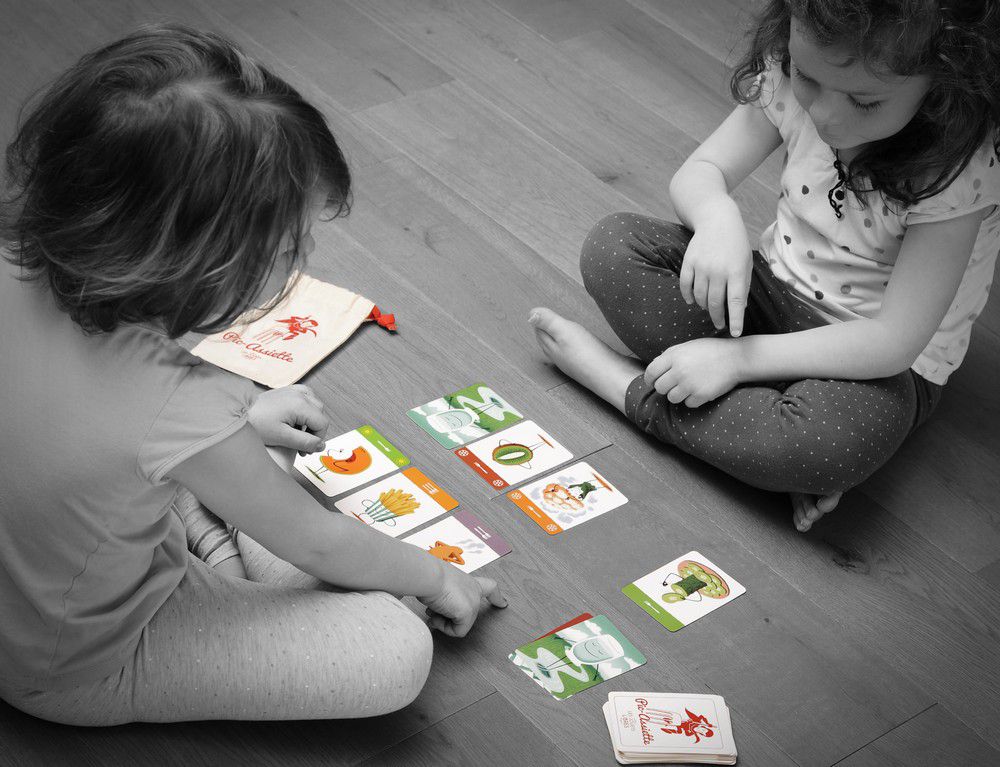 Les Jouets Libres Karty Pic-Assiette Edukacyjna Gra 4+