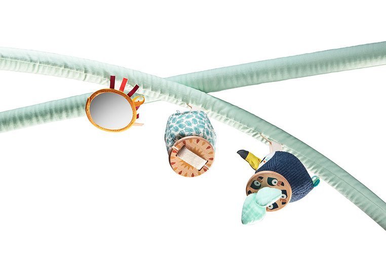 Lilliputiens Mata Edukacyjna Dżungla 0m+ z Pałąkami