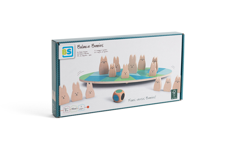 Bs Toys Gra Zręcznościowa Balansujące Króliczki 3+
