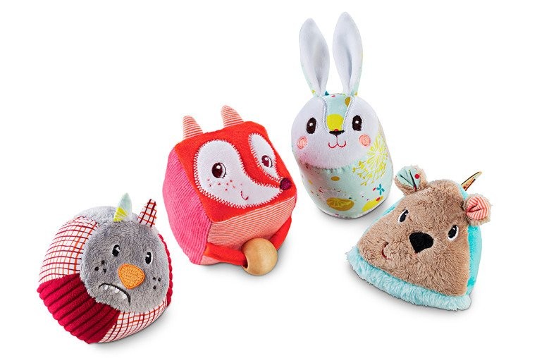 Lilliputiens Miękkie Klocki Zwierzątka Las 4el 3m+