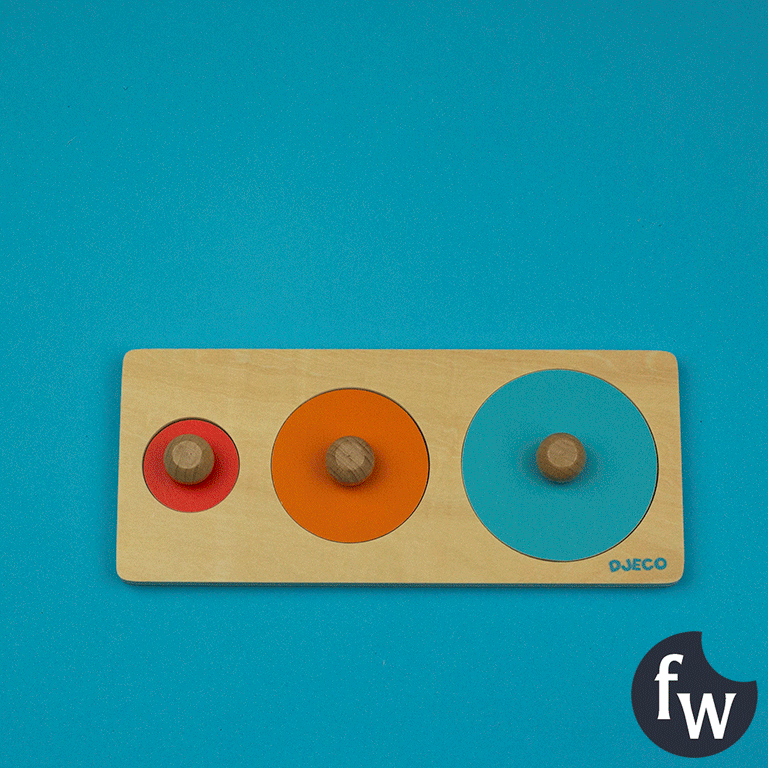 Djeco Układanka Drewniana Biga Basic 12m+