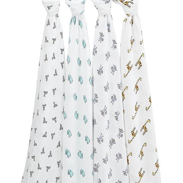 Aden+Anais Otulacz Muślinowy Jungle Jam 4 szt. 0+