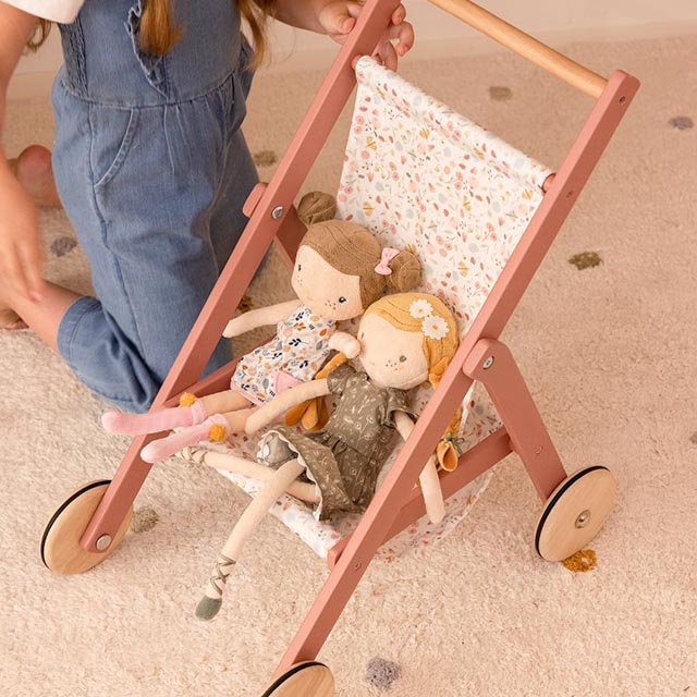 Little Dutch Wózek Drewniany dla Lalek 1+