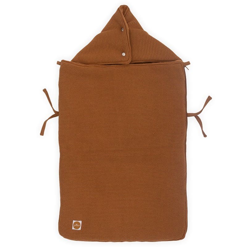 Jollein Śpiworek Basic Knit CARAMEL Wózek/Fotelik 0+