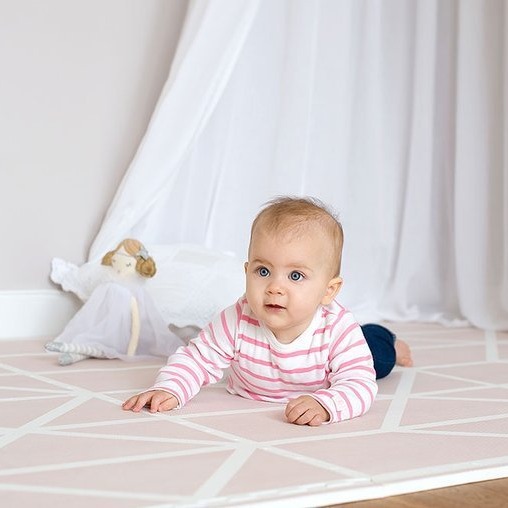 Toddlekind Mata Piankowa Puzzle Nordic Vintage Nude Pink 120x180cm