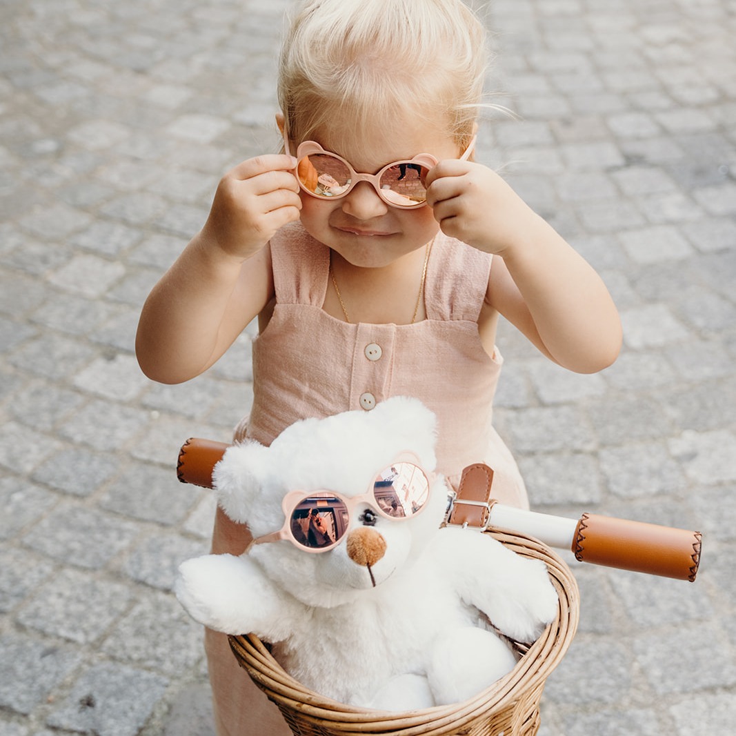 Ki ET LA Okulary przeciwsłoneczne OURS'ON 2-4 lata Peach