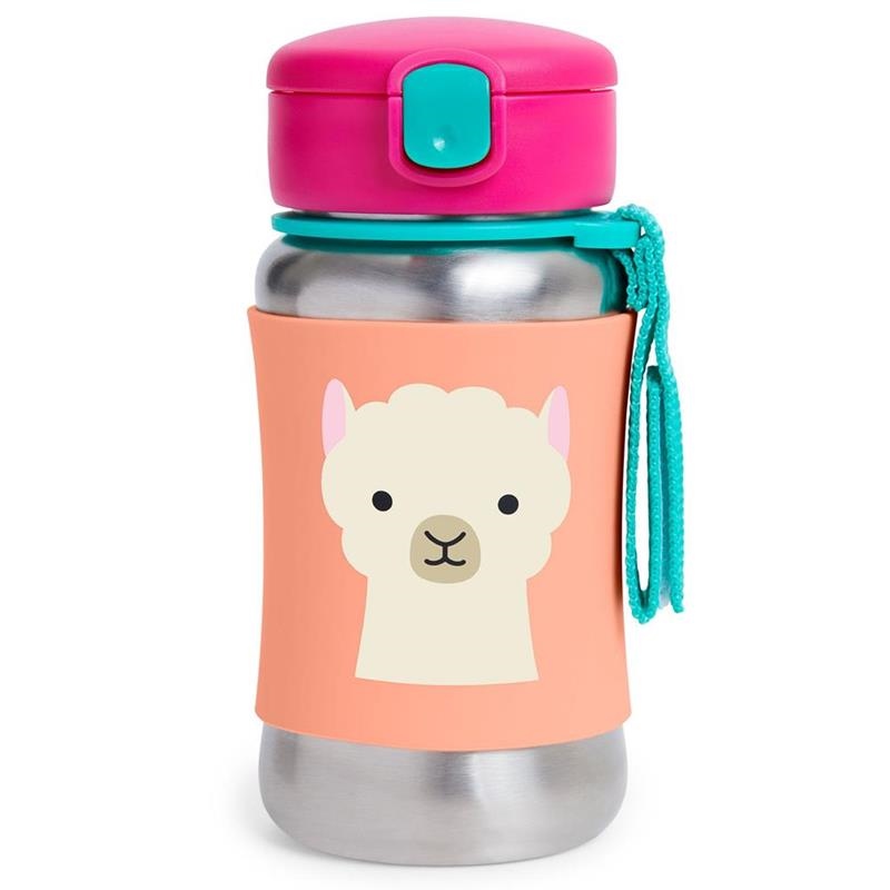 Skip Hop Bidon Stalowy Lama Zoo 350ml 1+