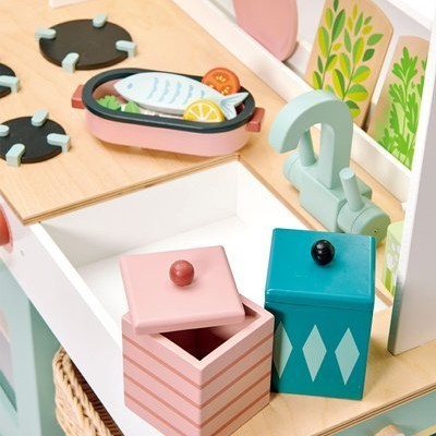 Tender Leaf Toys Duża Drewniana Kuchnia 3+ | Edukacyjna