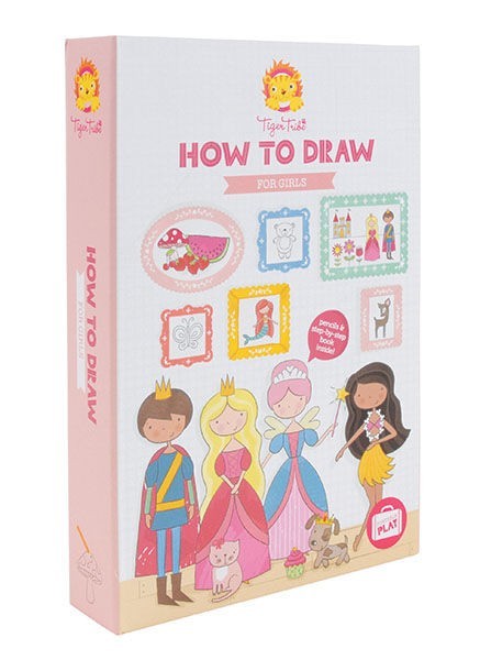 Tiger Tribe Zestaw do nauki rysowania Dziewczęcy 4+ | Fabryka Wafelków