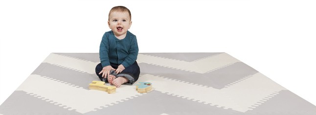 Skip Hop Mata Piankowa PlaySpot Grey Cream GEO 10m+