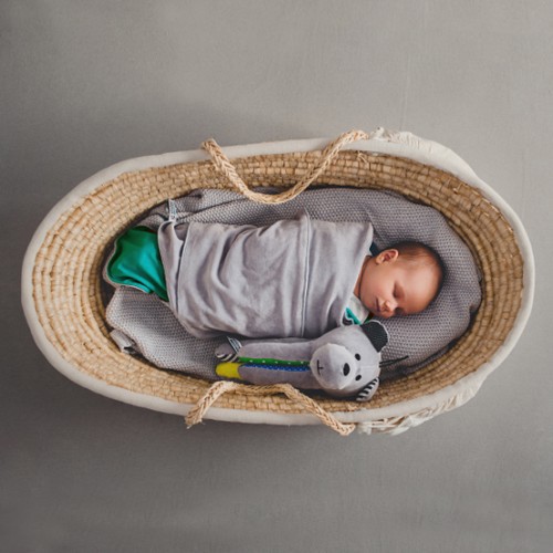 Otulacz Whisbear cienki turkusowy | Uspokaja