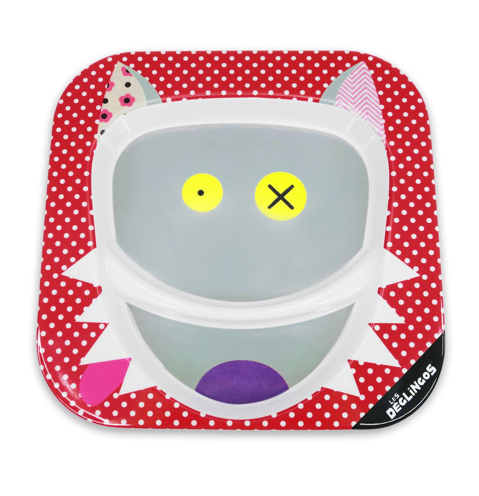 Les Deglingos Talerz Wilk Bigbos Melamina 1+