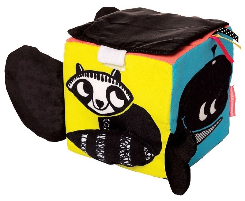 Manhattan Toy Miękka Kostka Edukacyjna Zoo 0+