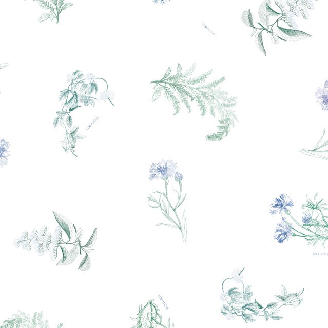 LULLALOVE Rożek Niemowlęcy Zielnik Niebieski 0+