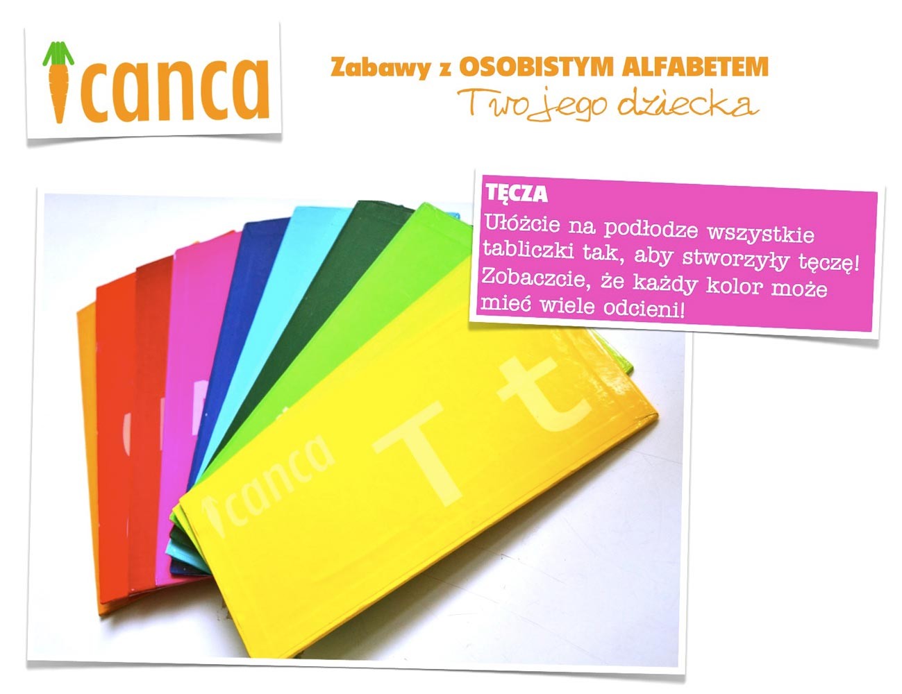 Osobisty Alfabet CANCA Drewniany od 3 lat