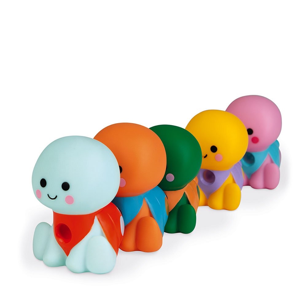 Janod, Zestaw figurek do kąpieli Rodzina żółwi 5 el. 10 m+