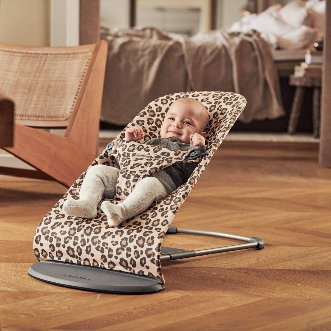 BABYBJÖRN Leżaczek Bliss Cotton Beż/Leopard 0+