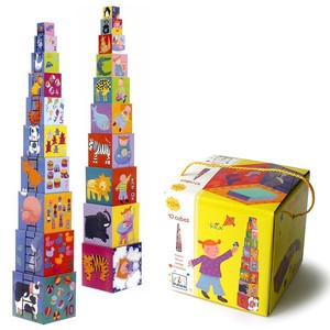 Djeco, piramida 10 kostek