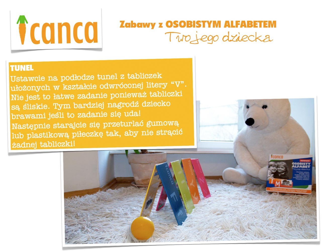 Osobisty Alfabet CANCA Drewniany od 3 lat