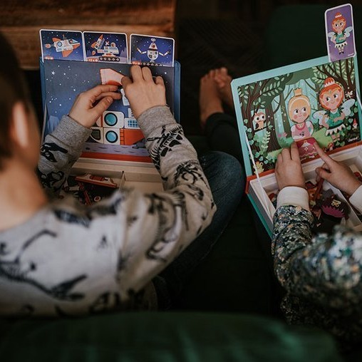 Janod Magnetibook Układanka Magnetyczna Kosmos 3+