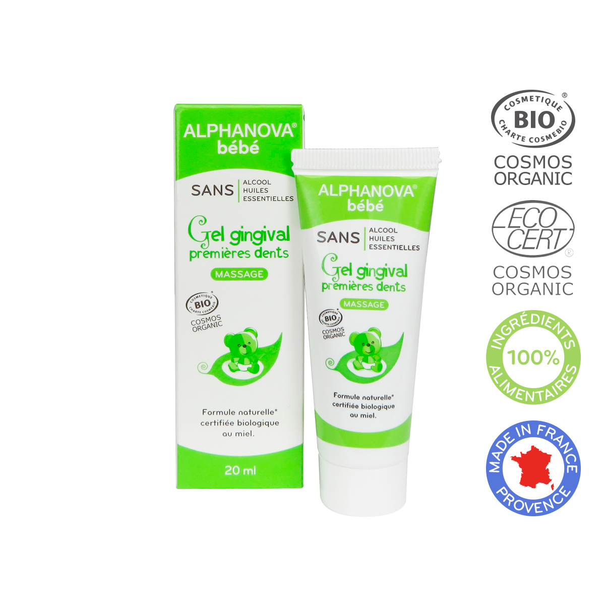 Alphanova Bebe Organiczny żel łagodzący ząbkowanie 20 ml