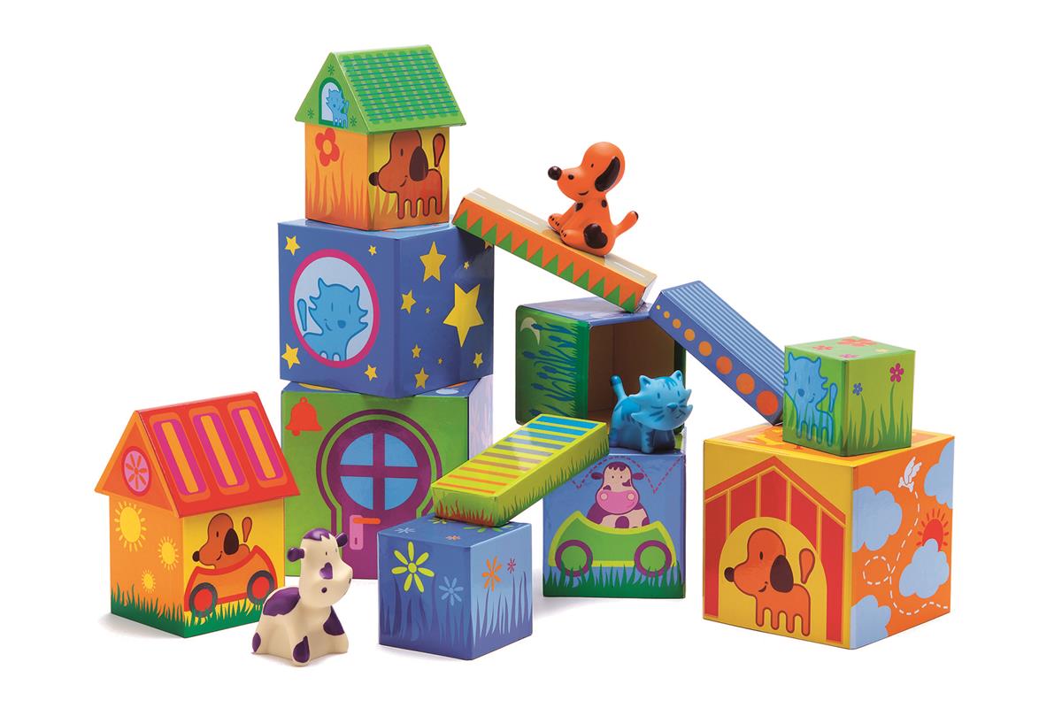 Djeco Klocki Caubanimo Domki 18m+