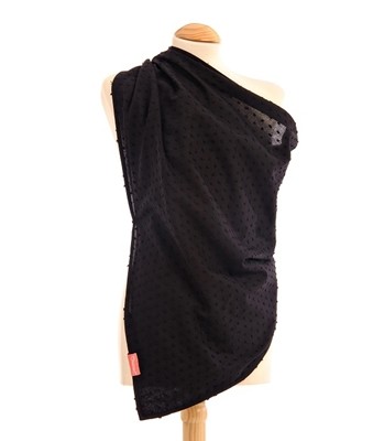 Mama Designs Chusta do karmienia Black 232x158cm