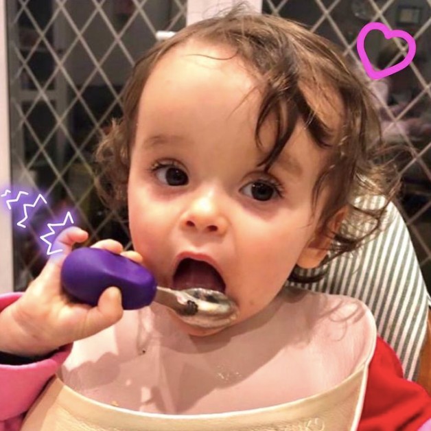 Nana's Manners Widelec i Łyżka Etap 2 12M+ Purple