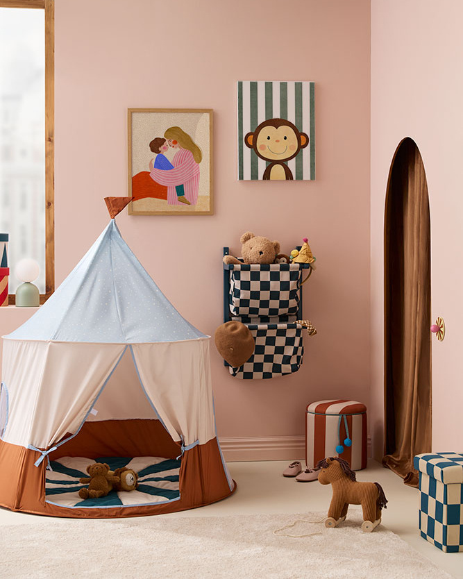 Kid's Concept Namiot do Zabawy Circus Niebieski Tipi 115x115x120