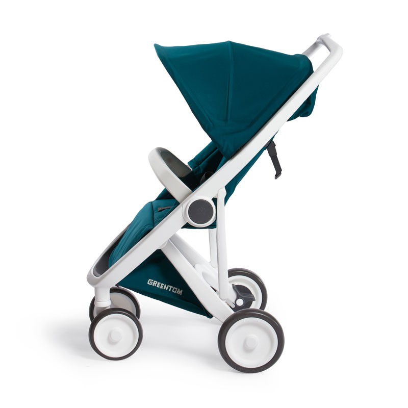 Greentom Wózek Upp Classic Biały-Petrol 6m+ | Ekologiczny