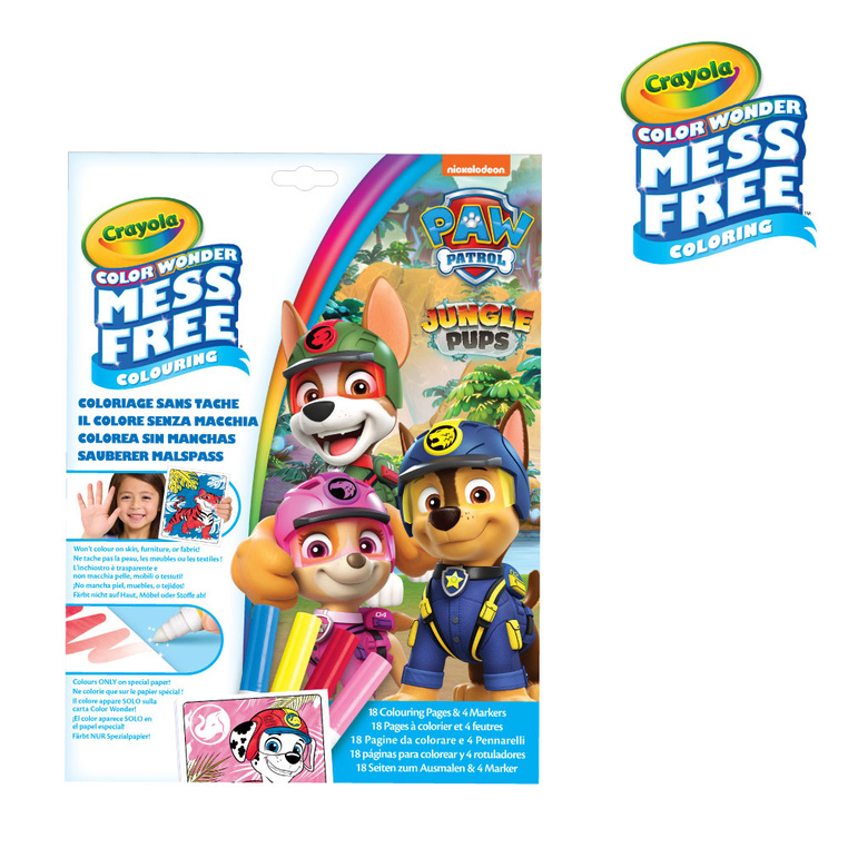 Kolorowanka Crayola Color Wonder Psi Patrol 3+ z 4 flamastrami