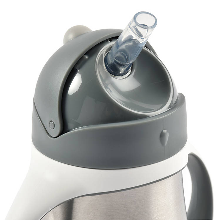 Beaba Bidon Termiczny ze Słomką 250 ml Mineral Grey 8m+