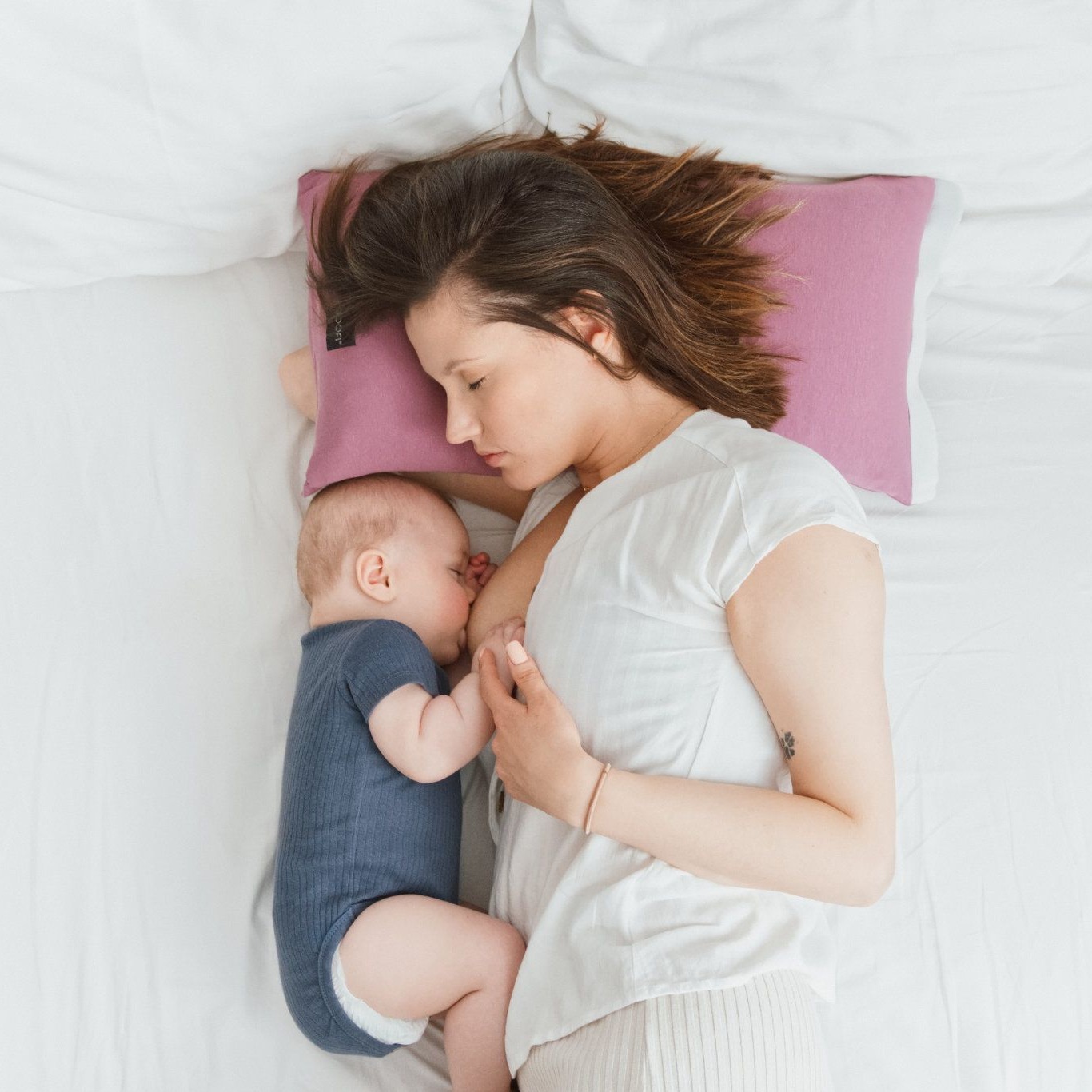 Poofi Poduszka do karmienia na rękę - dusty blue