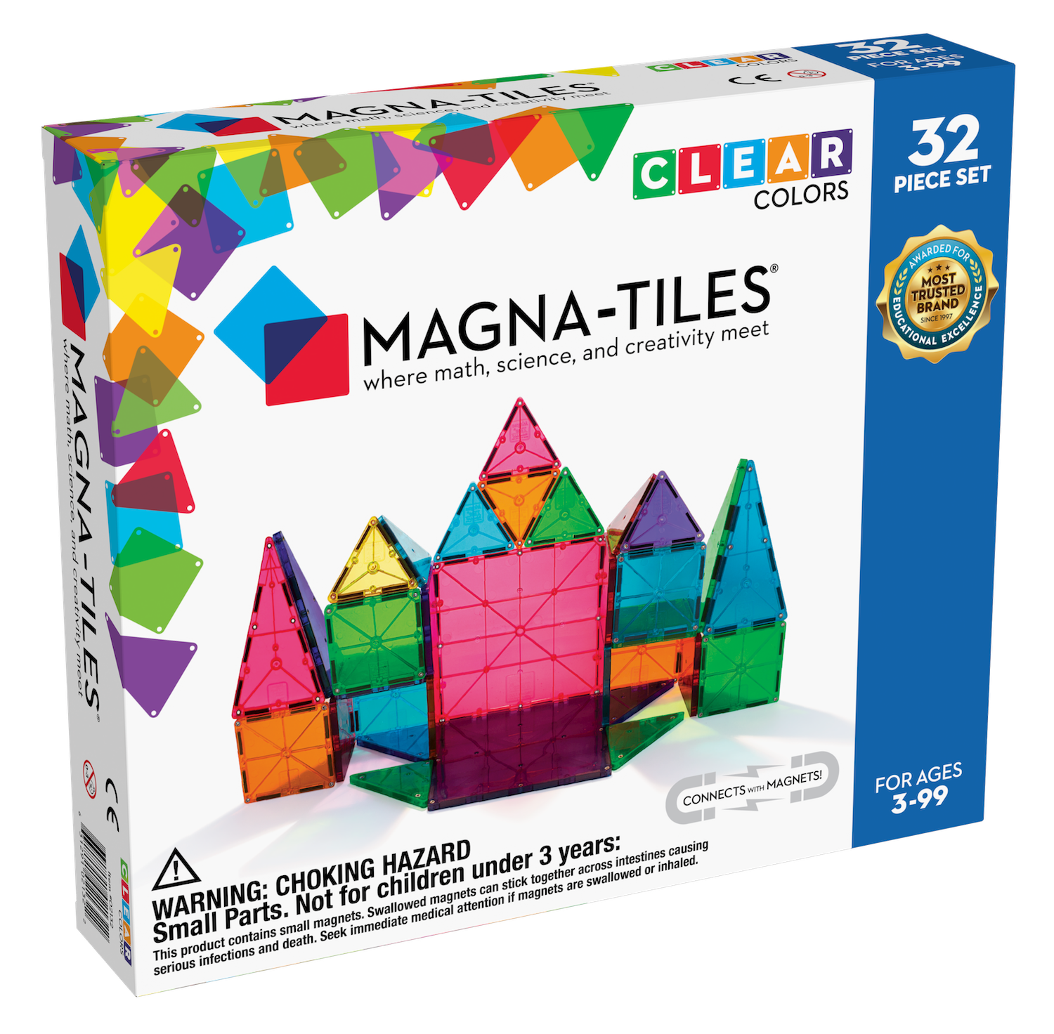 Magna-Tiles Klocki Magnetyczne Classic 32el 3+