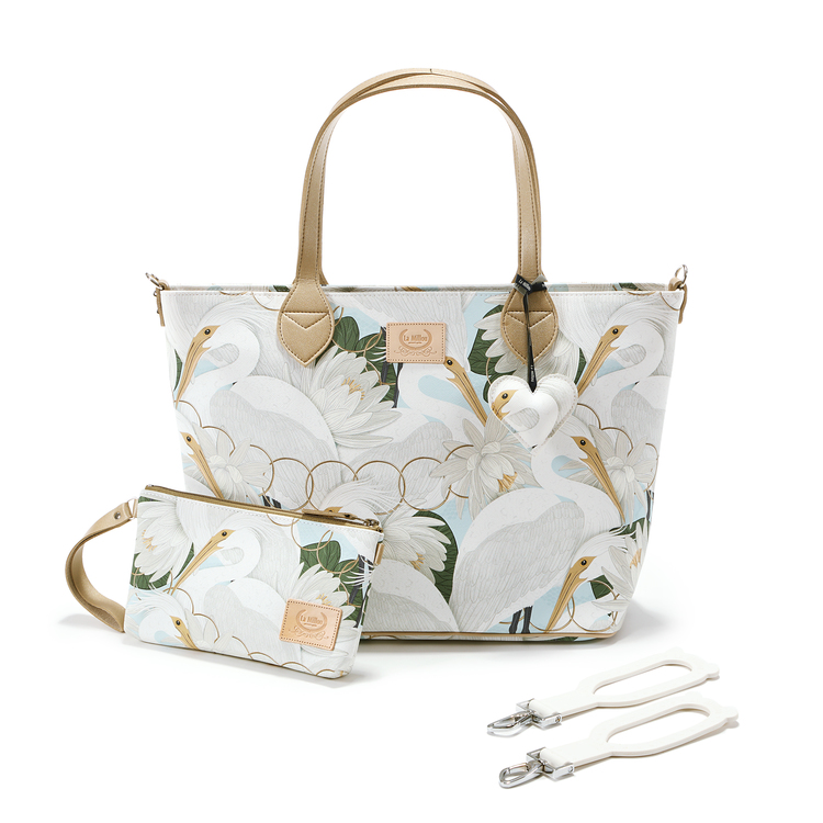 La Millou Torba Feeria Premium Large Heron In Cream Lotus | Torba dla mamy