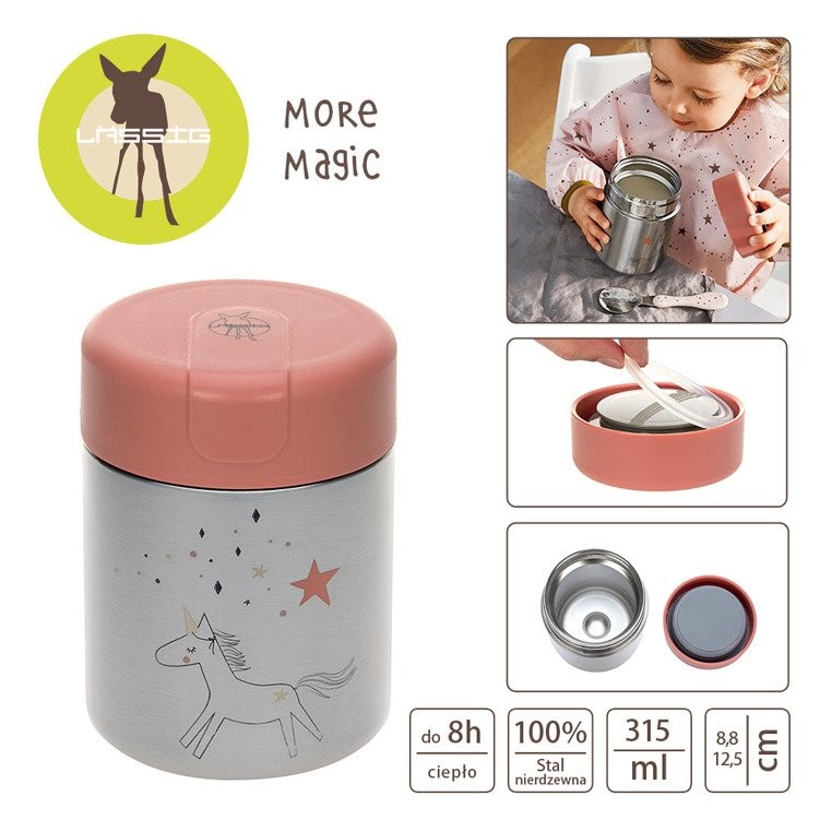 Lassig Termos na posiłki More Magic Jednorożec 315ml 0+