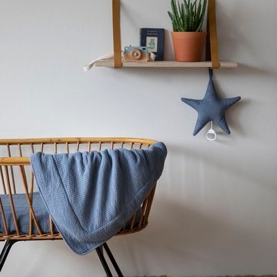 Little Dutch Otulacze 70x70cm Pure Blue/Grey (2 szt.)