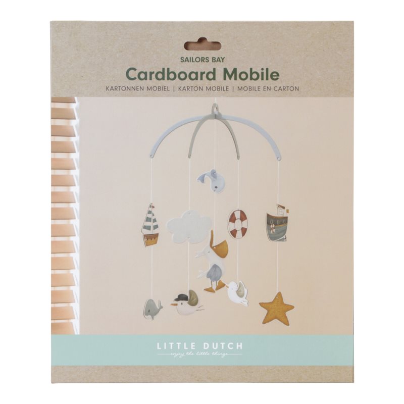 Little Dutch, Dekoracyjny mobil kartonowy Sailors Bay