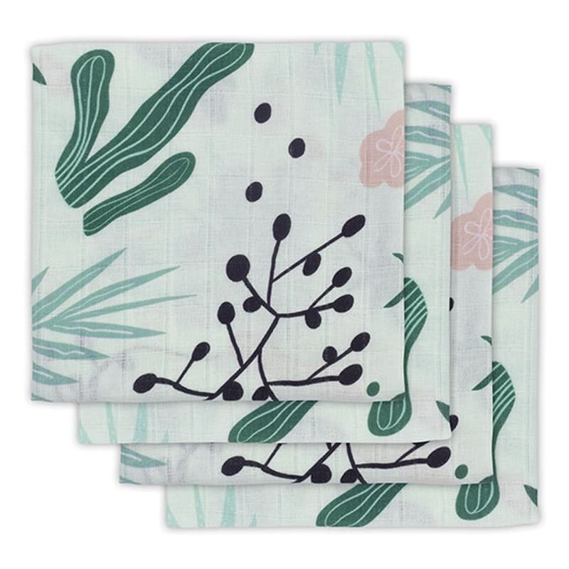 Jollein Pieluszki Hydrophilic 70x70 Leaves 4 szt.