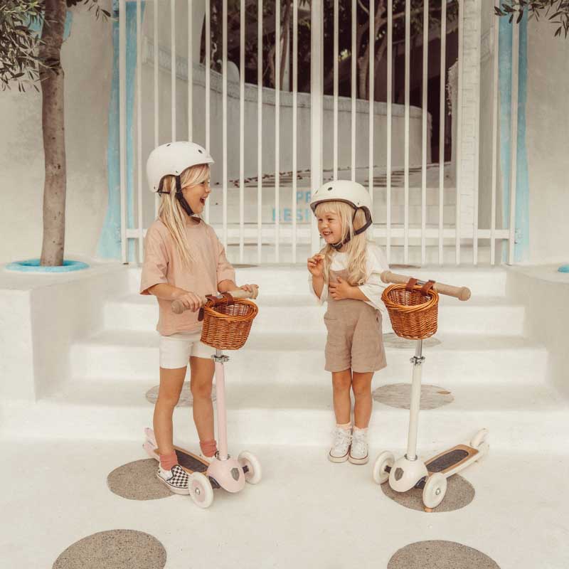 Banwood, dziecięcy kask rowerowy white