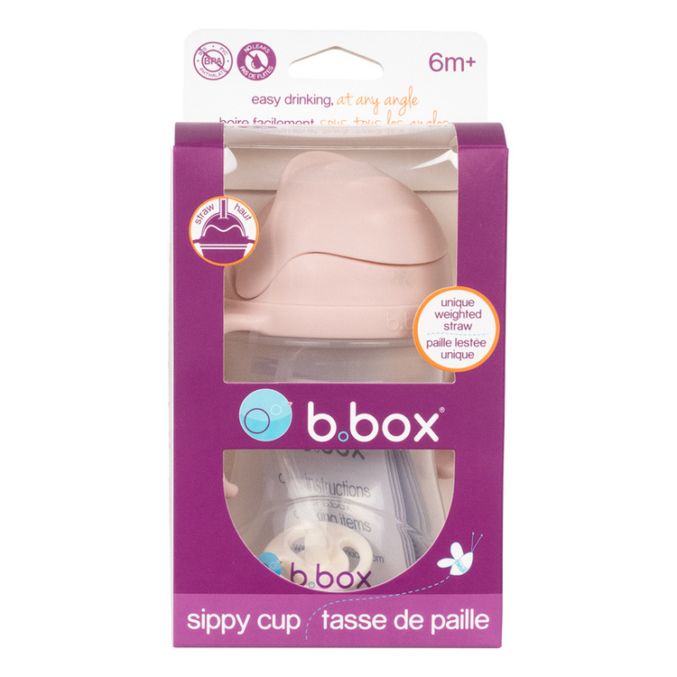 b.box Bidon ze Słomką Blush 240 ml