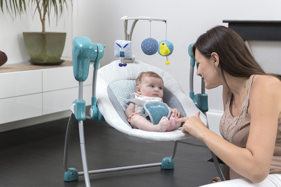 Babymoov Huśtawka Automatyczna Swoon Bubble petrol 0+