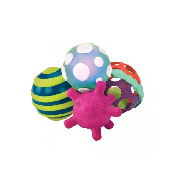 Btoys Zestaw Piłek Sensorycznych 4 sztuki 6m+
