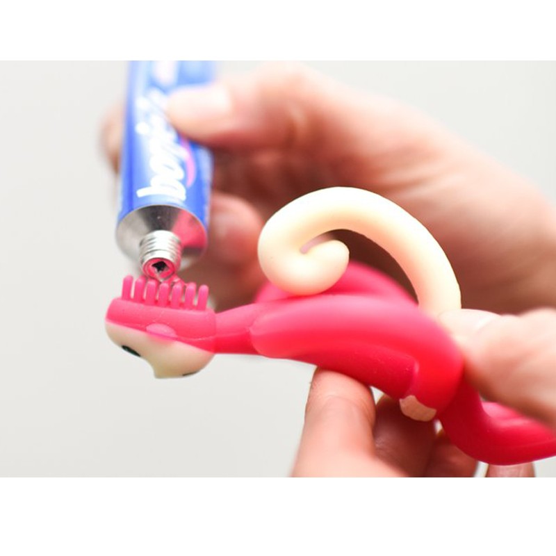 Matchstick Monkey Gryzak Szczoteczka pomarańczowy 0+