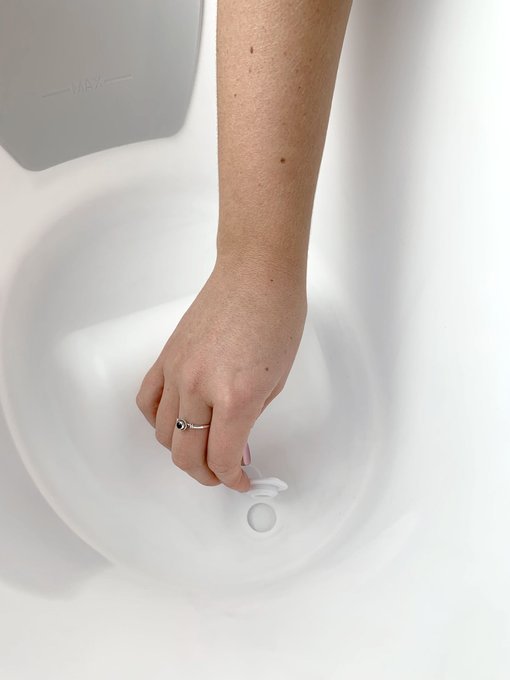 Shnuggle Wanienka z odpływem Grey 0+